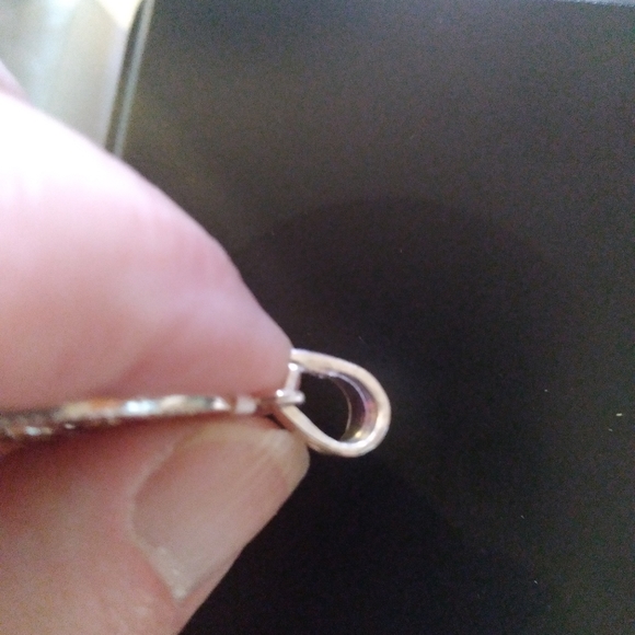 ❤️ 1 1/8" 925 SS 🦋 Butterfly/Flowers🌼 Pendant - Picture 5 of 7